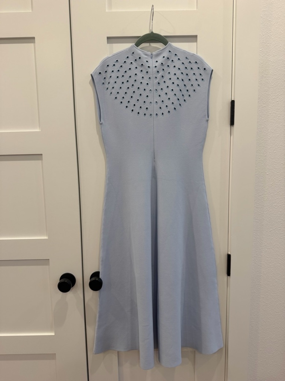 Light Blue Knit Dress Lela Rose Retails $1,250